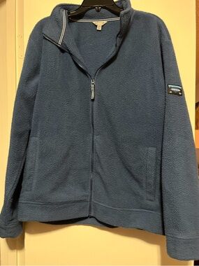 Orvis Men's Blue Full-Zip Fleece Jacket